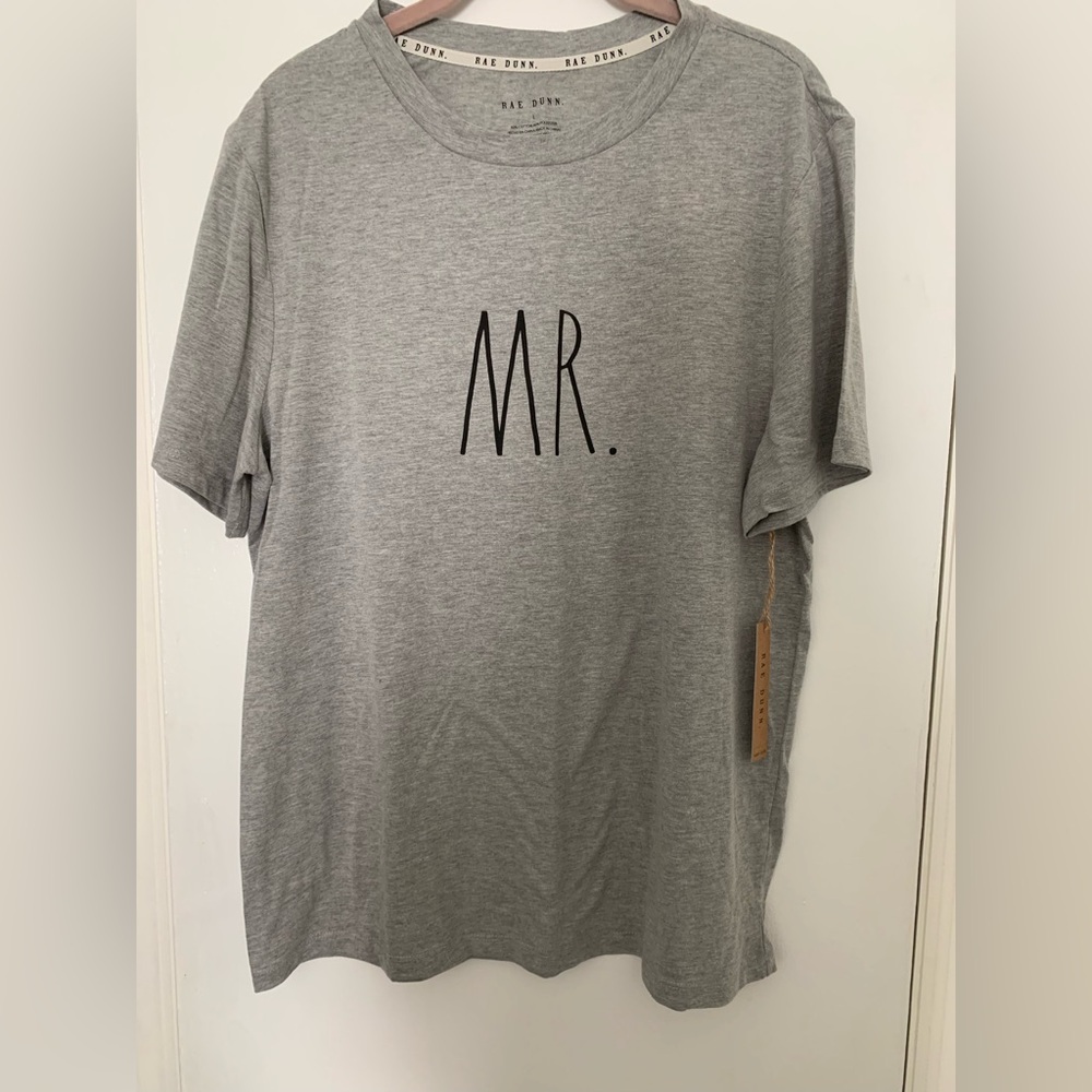 Rae Dunn T-Shirt Wedding Mr. Mister Engagement NEW